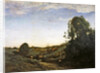 La Charette, memory of Marcoussis by Jean Baptiste Camille Corot