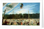 The Ascent of the Montgolfier Balloon at Aranjuez, c.1764 by Antonio Carnicero