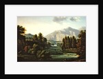 Mountainous landscape by Alexandre Hyacinthe Dunouy