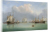 Ships off Ryde by Arthur Wellington Fowles