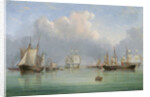 Ships off Ryde by Arthur Wellington Fowles