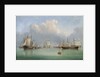 Ships off Ryde by Arthur Wellington Fowles