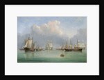 Ships off Ryde by Arthur Wellington Fowles