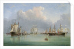Ships off Ryde by Arthur Wellington Fowles