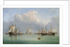 Ships off Ryde by Arthur Wellington Fowles