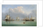 Ships off Ryde by Arthur Wellington Fowles