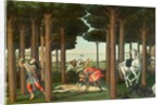 The Disembowelment of the Woman Pursued: Scene II of The Story of Nastagio degli Onesti, c.1483 by Sandro Botticelli