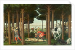 The Disembowelment of the Woman Pursued: Scene II of The Story of Nastagio degli Onesti, c.1483 by Sandro Botticelli