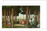 The Disembowelment of the Woman Pursued: Scene II of The Story of Nastagio degli Onesti, c.1483 by Sandro Botticelli