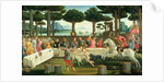 The Banquet in the Pinewoods: Scene III of The Story of Nastagio degli Onesti, c.1483 by Sandro Botticelli