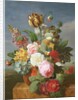 Bouquet of flowers in a vase by Jan Frans van Dael