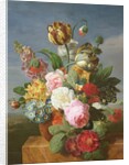 Bouquet of flowers in a vase by Jan Frans van Dael