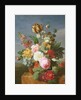 Bouquet of flowers in a vase by Jan Frans van Dael
