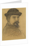 Portrait of the artist in a black hat by Maurice Denis
