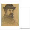 Portrait of the artist in a black hat by Maurice Denis