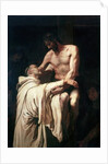 Christ Embracing St. Bernard by Francisco Ribalta