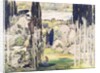 Stage set design for Act I of 'Daphnis and Chloe' by Maurice Ravel 1912 by Leon Bakst