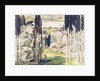 Stage set design for Act I of 'Daphnis and Chloe' by Maurice Ravel 1912 by Leon Bakst