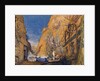 Stage set for the 'Dieu Bleu', by Reynaldo Hahn 1911 by Leon Bakst