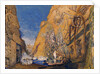 Stage set for the 'Dieu Bleu', by Reynaldo Hahn 1911 by Leon Bakst
