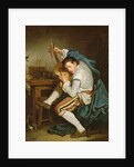 The Guitarist, Or A birdwatcher Grants His Guitar, c.1757 by Jean Baptiste Greuze
