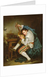 The Guitarist, Or A birdwatcher Grants His Guitar, c.1757 by Jean Baptiste Greuze