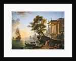 Marina, sunset by Jean-Baptiste Lallemand