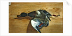 A duck on a pine board, 1753 by Jean Jacques Bachelier