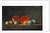 Peaches, Pears and Plums on a table by Jean-Baptiste Simeon Chardin