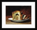 Still life of pie, 1884 by Guillaume Romain Fouace