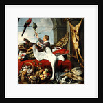 Interior of an office, or still life with game, poultry and fruit, c.1635 by Frans Snyders or Snijders