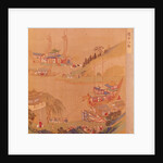 The Second Sui Emperor, Yangdi with his fleet of sailing craft by School Chinese