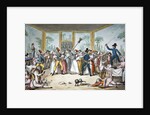 Riotous scene in a tavern during the period of the French Revolution, c.1789 by Etienne Bericourt