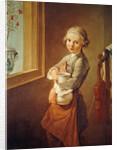 The Little Violinist by Nicolas-Bernard (attr.to) Lepicie