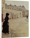 Waiting, Rue de Chateaubriand, Paris by Jean Beraud