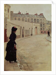 Waiting, Rue de Chateaubriand, Paris by Jean Beraud