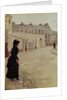 Waiting, Rue de Chateaubriand, Paris by Jean Beraud