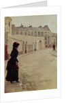 Waiting, Rue de Chateaubriand, Paris by Jean Beraud