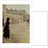 Waiting, Rue de Chateaubriand, Paris by Jean Beraud