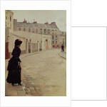 Waiting, Rue de Chateaubriand, Paris by Jean Beraud