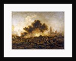 Paris Commune: assault on a cemetery by regular troops and capture of the barricades in May 1871, 1871 by Gustave Clarence Rodolphe Boulanger