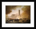 Paris Commune: fighting in front of the Tour Saint-Jacques, 1871 by Gustave Clarence Rodolphe Boulanger