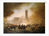 Paris Commune: fighting in front of the Tour Saint-Jacques, 1871 by Gustave Clarence Rodolphe Boulanger
