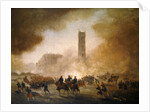 Paris Commune: fighting in front of the Tour Saint-Jacques, 1871 by Gustave Clarence Rodolphe Boulanger