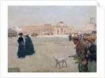 La Place du Carrousel, Paris: The Ruins of the Tuileries, 1882 by Giuseppe or Joseph de Nittis