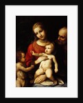 The Virgin and Child surrounded by St John the Baptist and St Joseph, 1517 by (c.1489-1534) Correggio