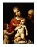 The Virgin and Child surrounded by St John the Baptist and St Joseph, 1517 by (c.1489-1534) Correggio