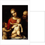 The Virgin and Child surrounded by St John the Baptist and St Joseph, 1517 by (c.1489-1534) Correggio