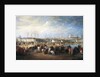 Mehemet Effendi, Turkish ambassador, arrives at the Tuileries on 21st March, 1721, after 1721 by Charles Parrocel