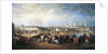 Mehemet Effendi, Turkish ambassador, arrives at the Tuileries on 21st March, 1721, after 1721 by Charles Parrocel